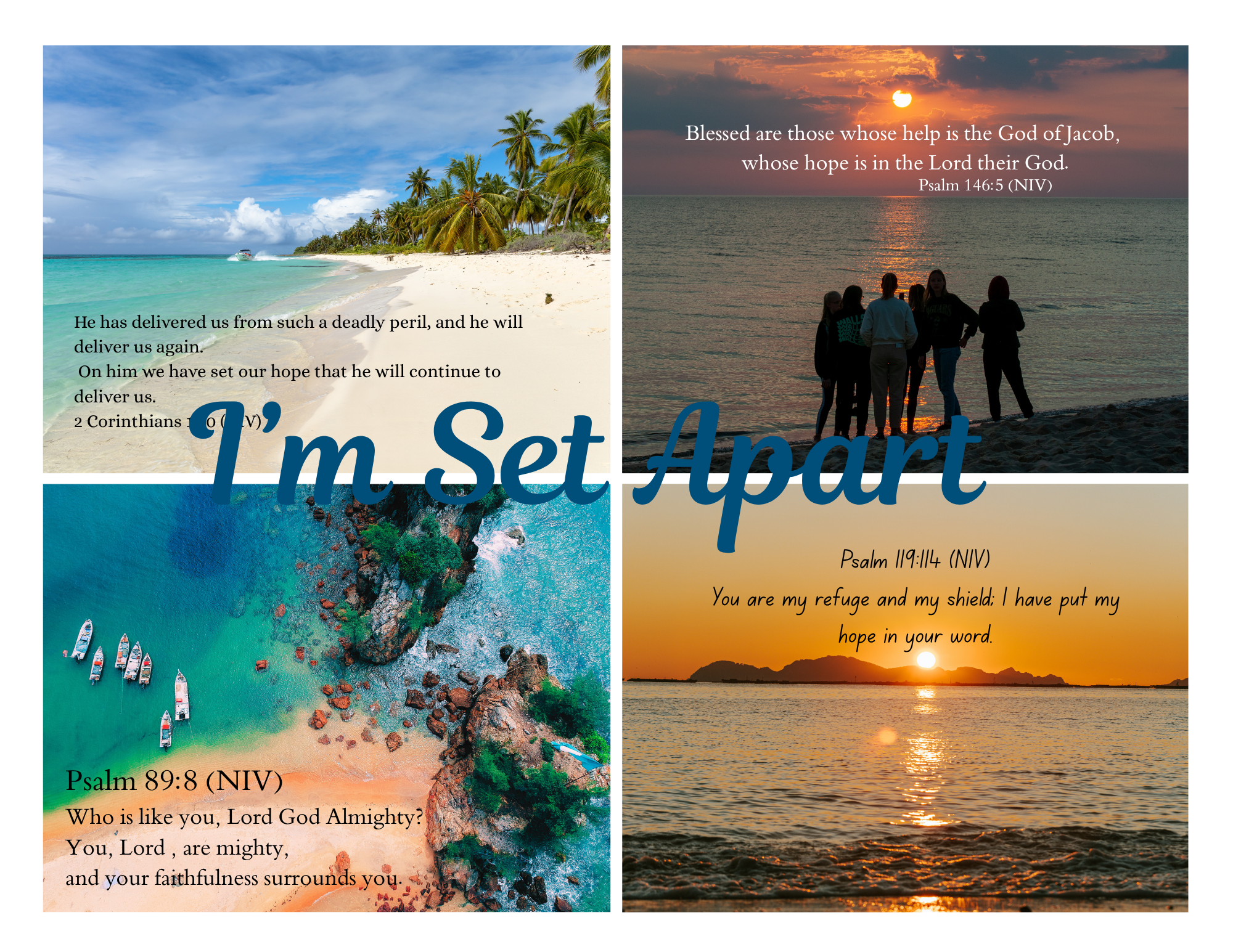 Scripture Mini Cards God's Protection Bundle of 24 Printable PDF Download