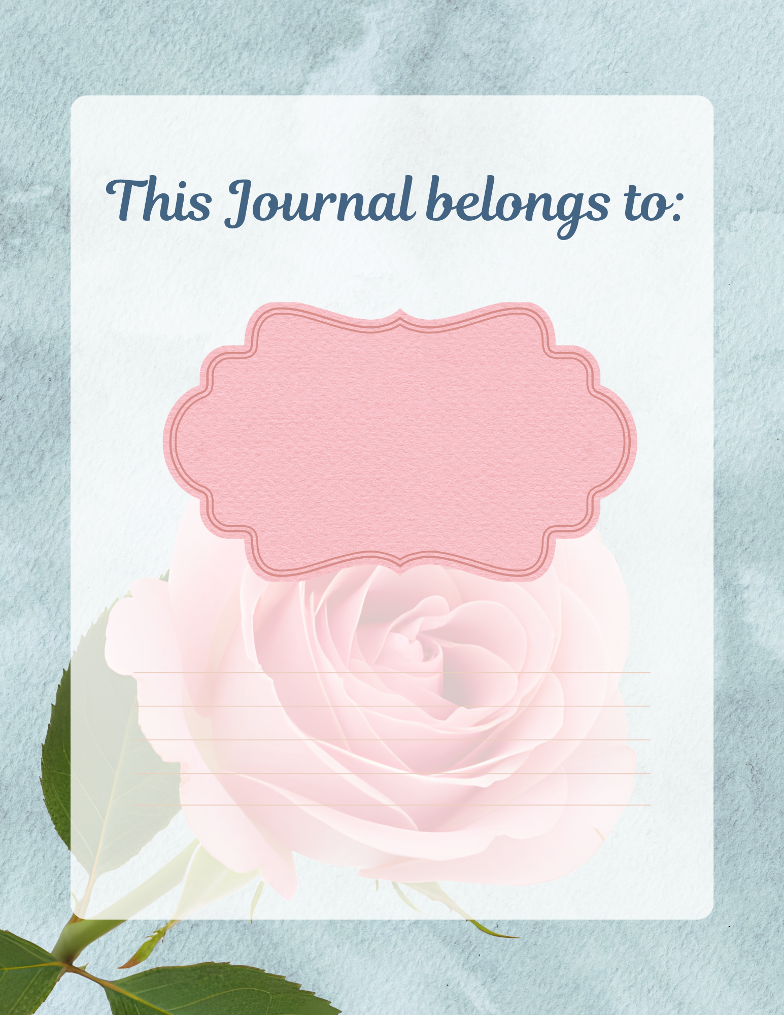 Prayer Journal Printable Be Still - God our Refuge 50 bible verses with Pocket Cards