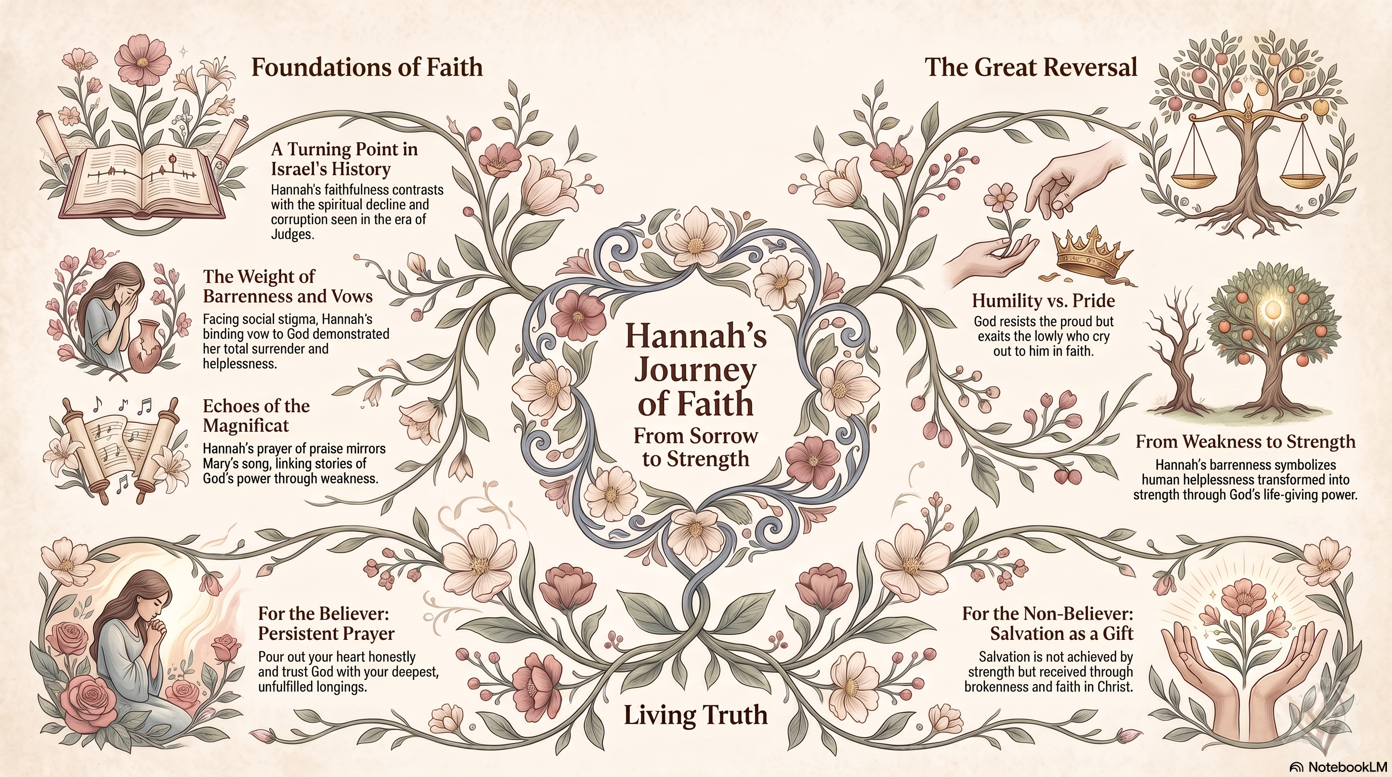 Hannah's Journey - 1 Samuel Devotional and Bible Study Material Digital Download Printable 