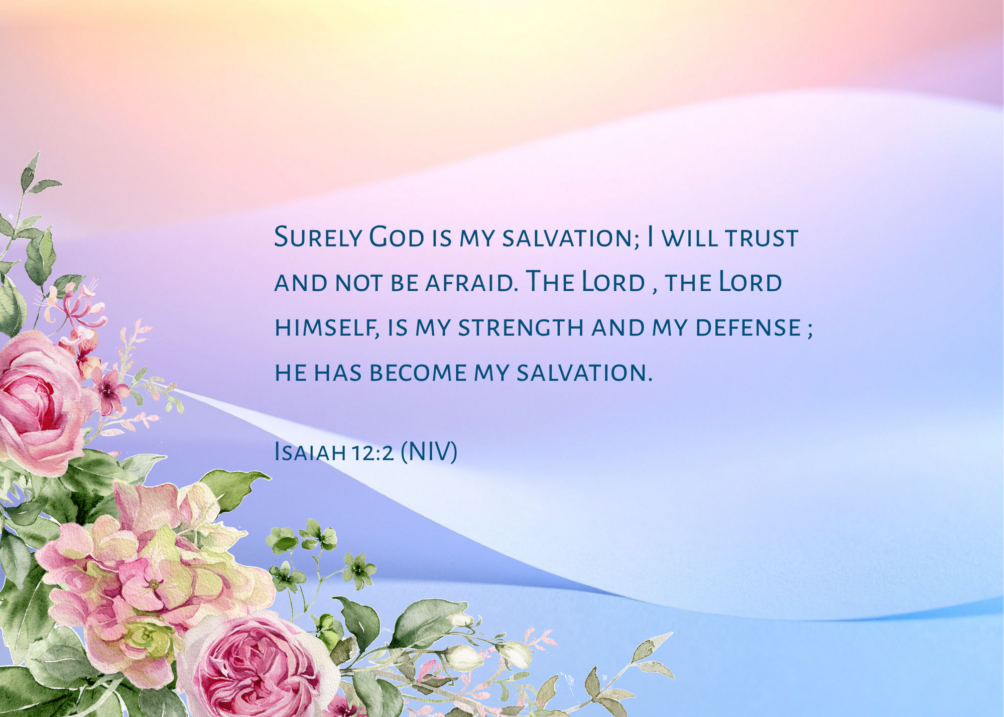 Scripture 10 Foldable Cards God our Refuge & Savior-3 Printable 