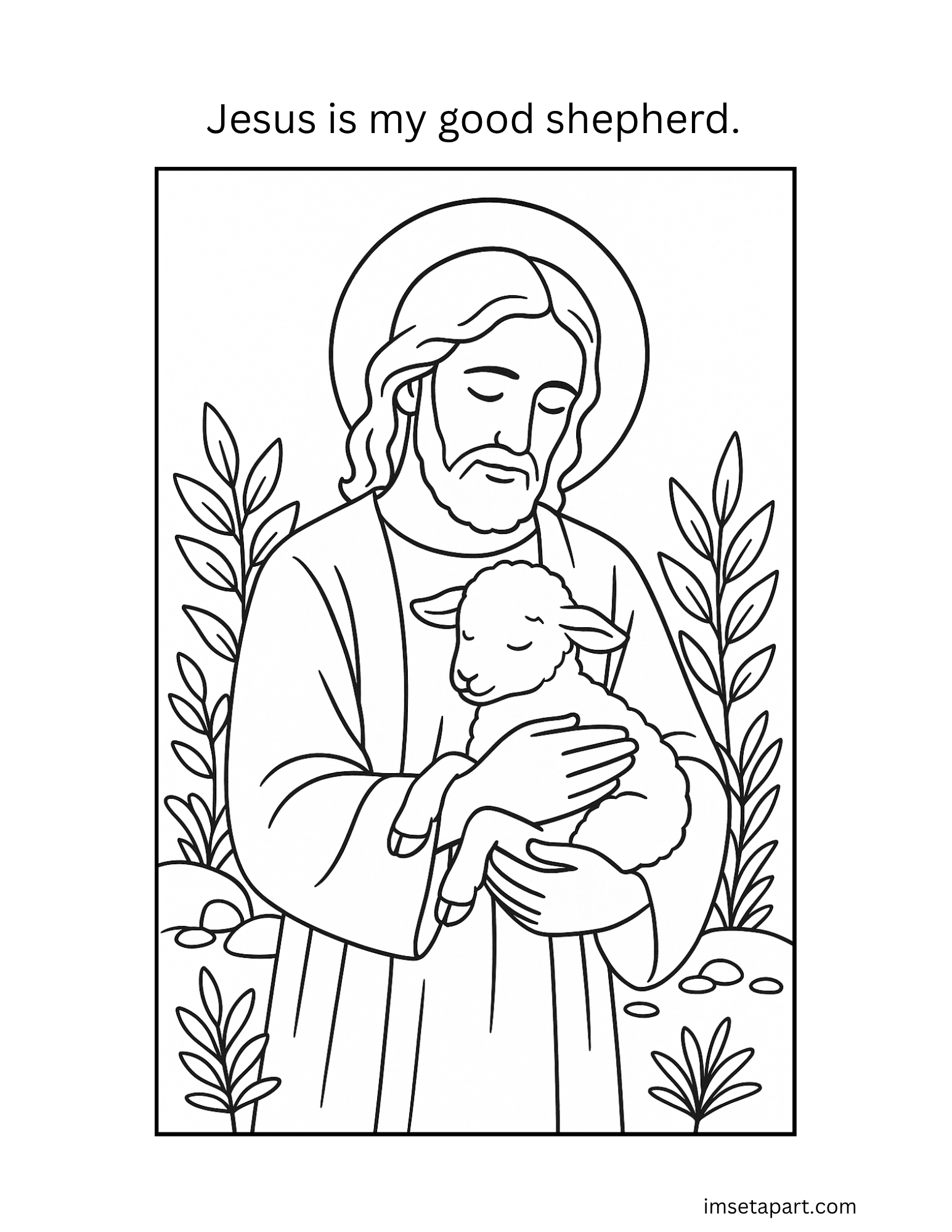 Jesus Loves Me - 20 Kids Coloring Pages Printable