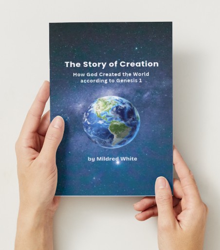 The Story of Creation Children's Picture Booklet Printable PDF 5.5x8.5in