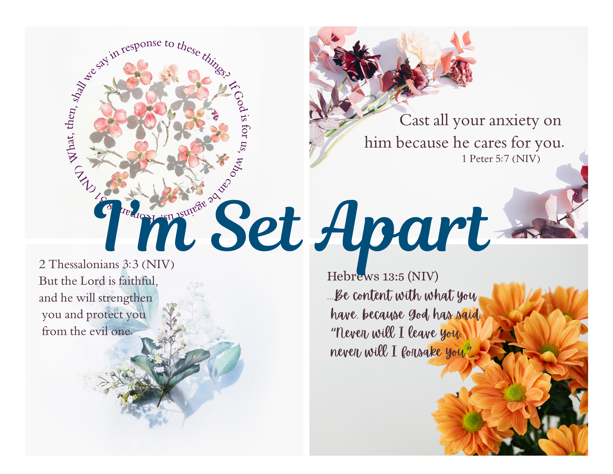 Scripture Mini Cards God's Protection Bundle of 24 Printable PDF Download