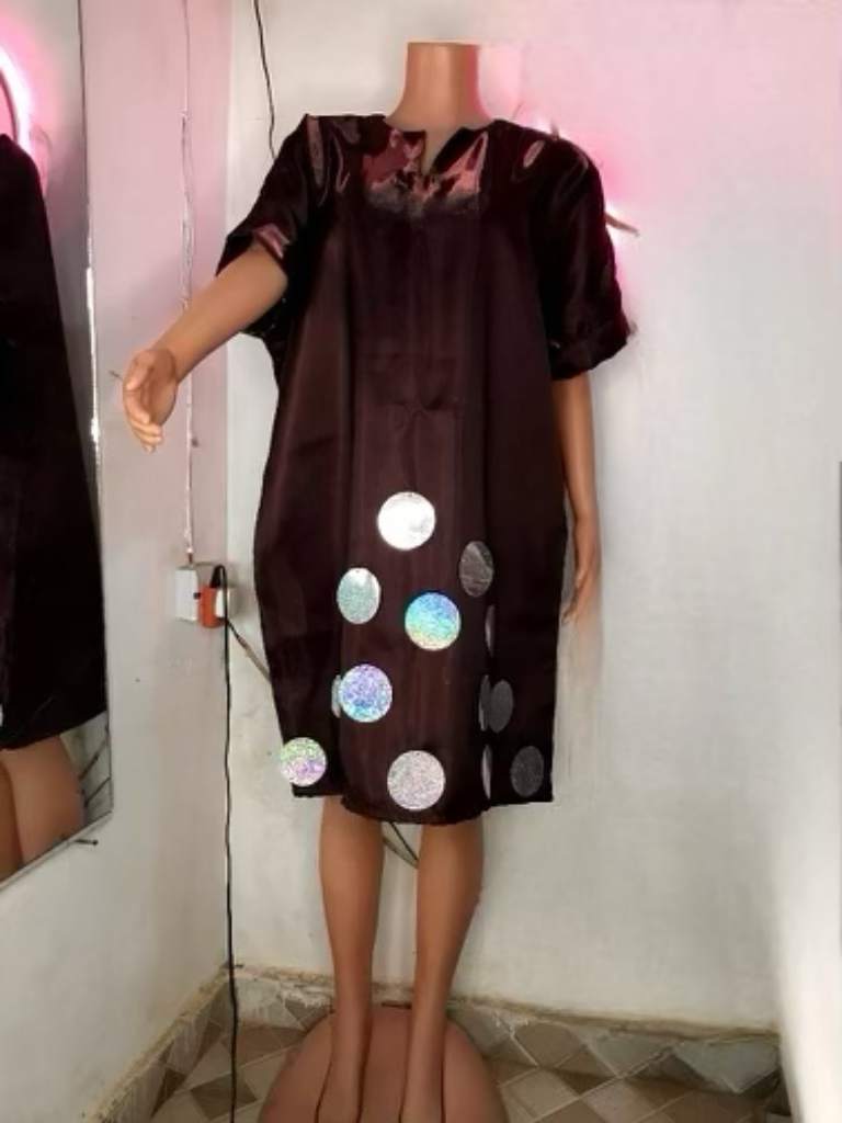 Elegant Black Sequin Dress