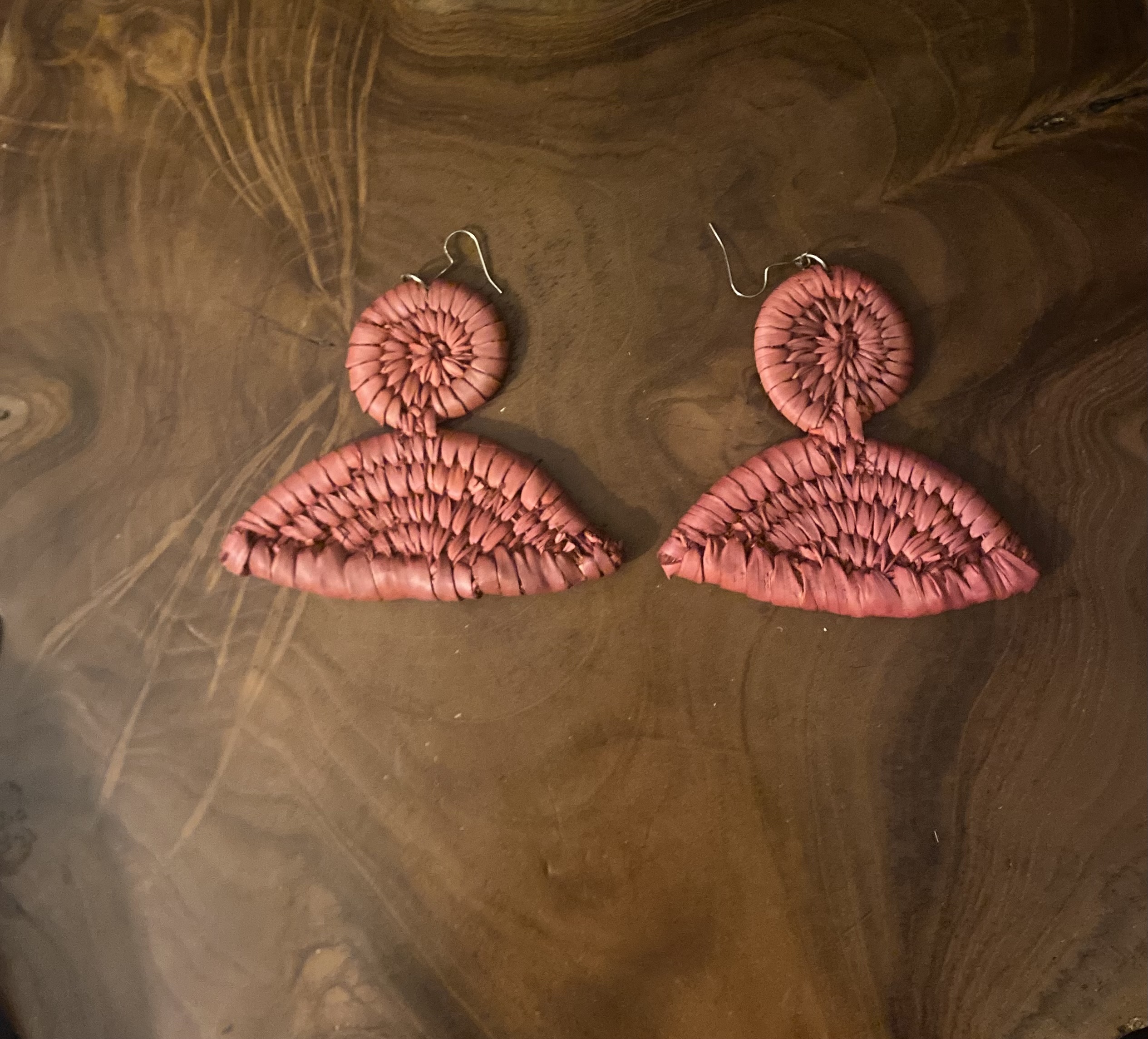 Polished Woven Handmade Earrings 
