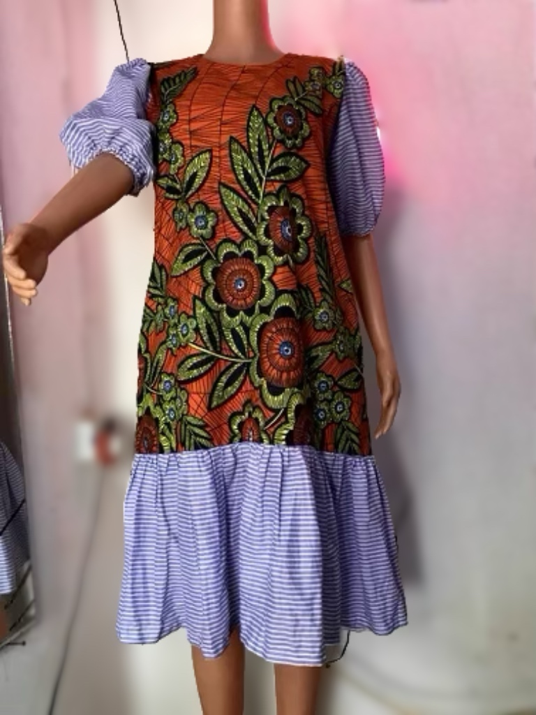 Floral Patterned Midi Dress