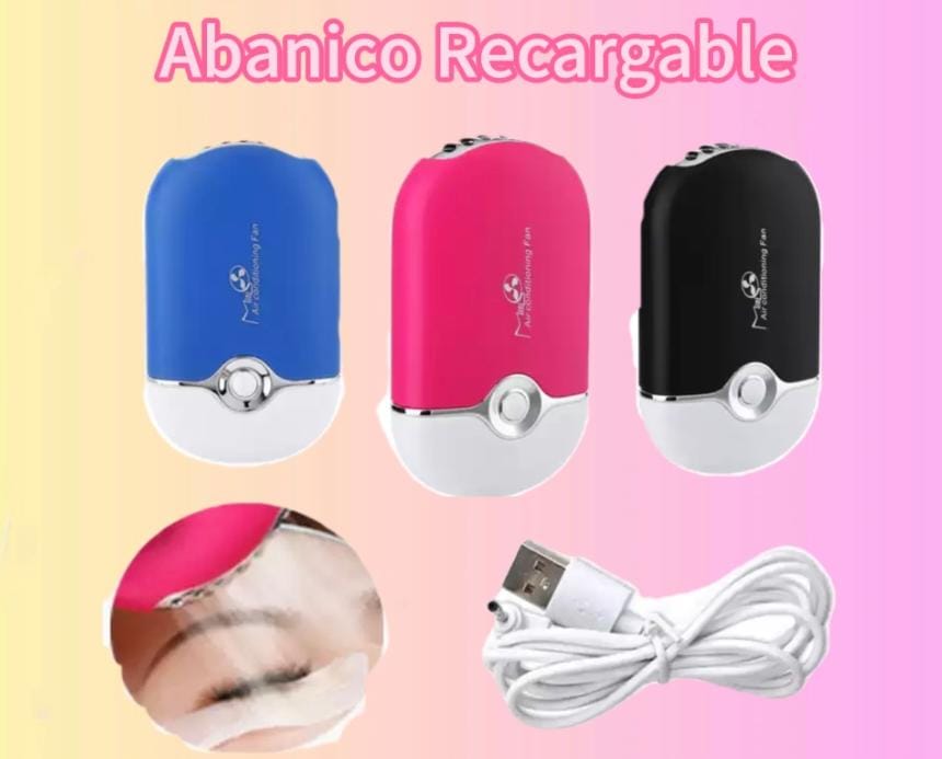 Abanico recargable 