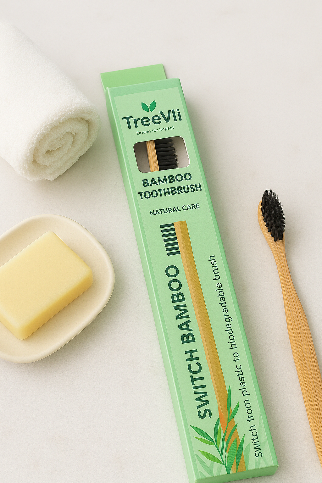 Bulk 10-Pack Bamboo Toothbrushes | Eco-Friendly Hostel & Gift Pack