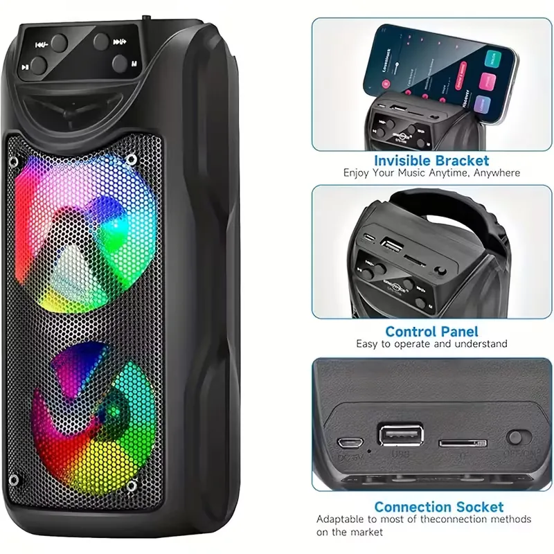 Double Speaker Stereo Outdoor Wireless Speaker