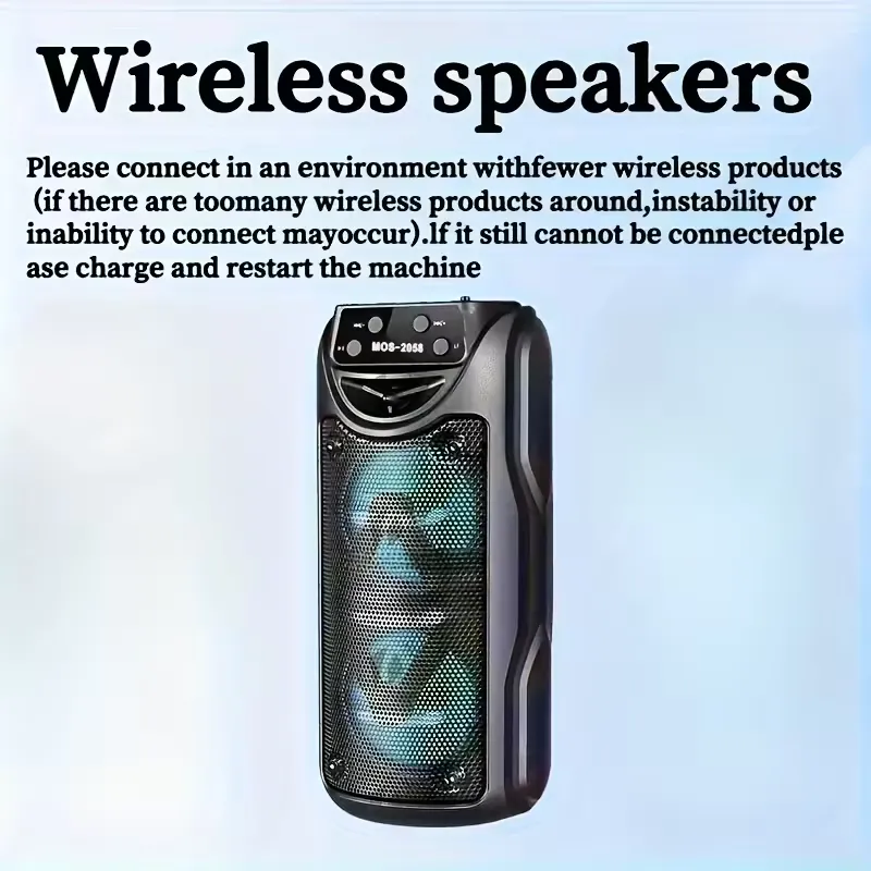 Double Speaker Stereo Outdoor Wireless Speaker