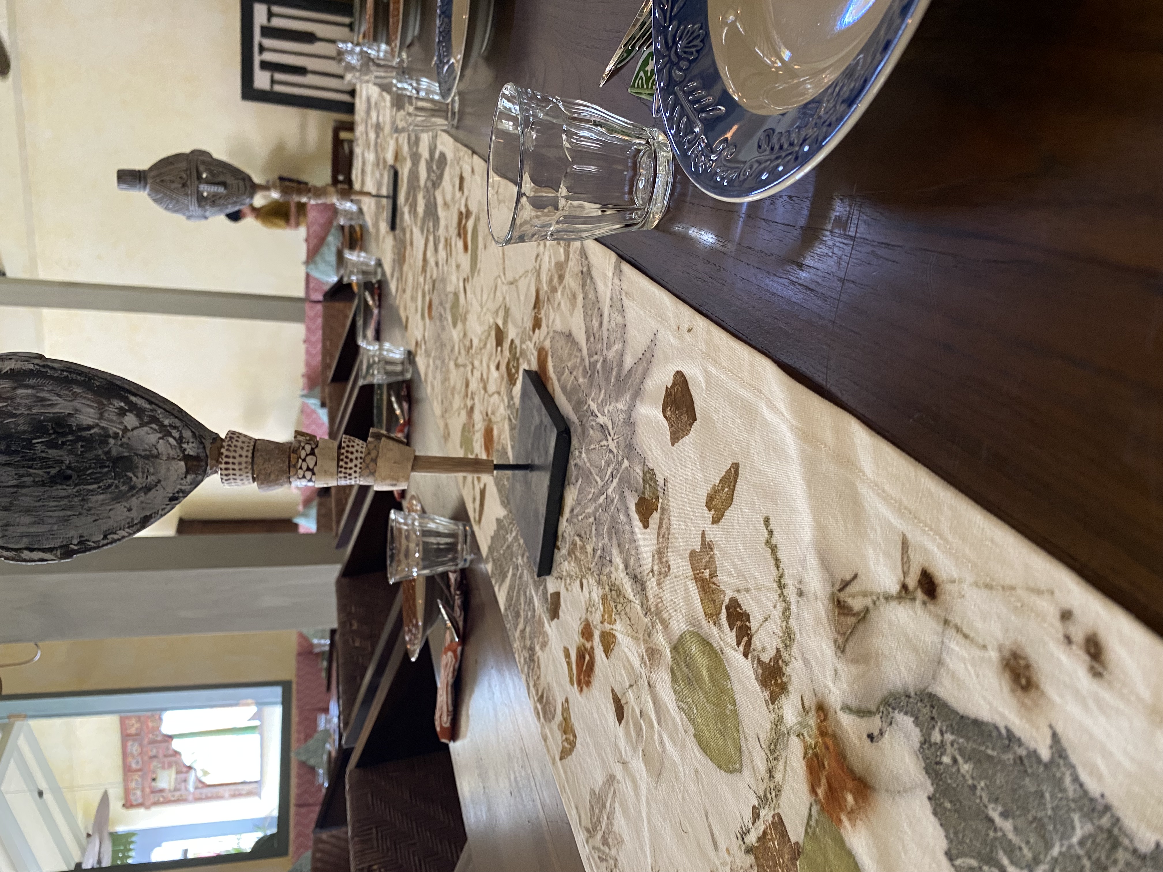 Botanical Print Table Runner