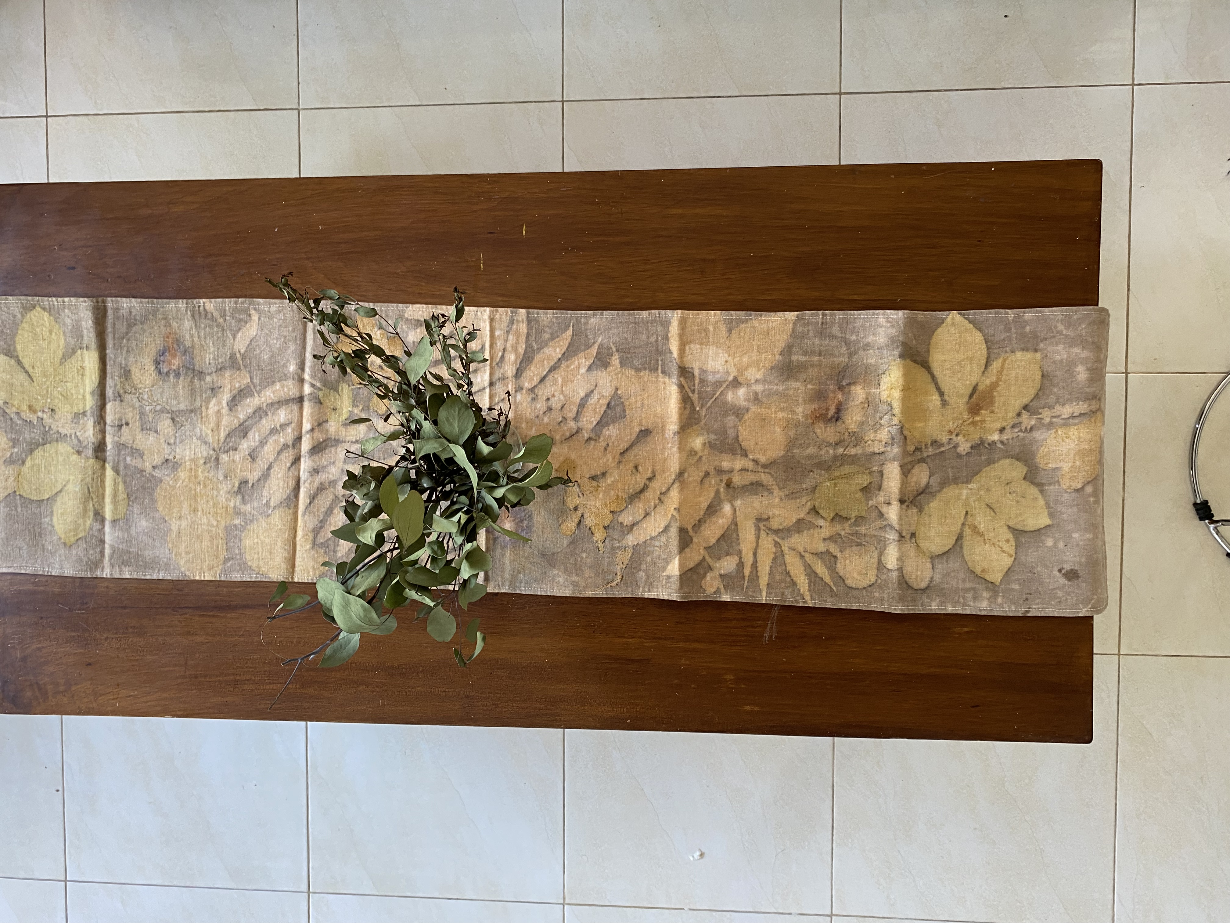 Botanical Print Table Runner