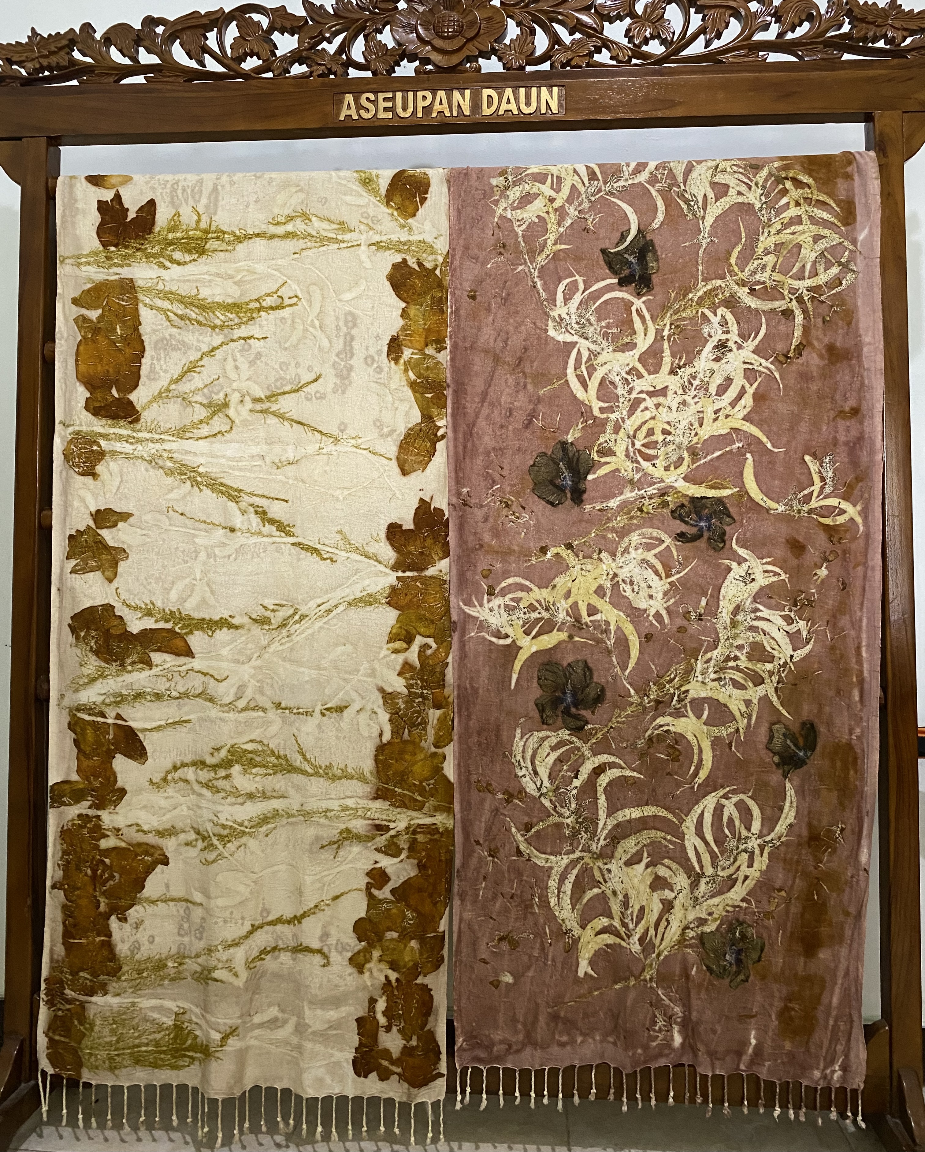 Handmade Natural Leaf Dyed Textile