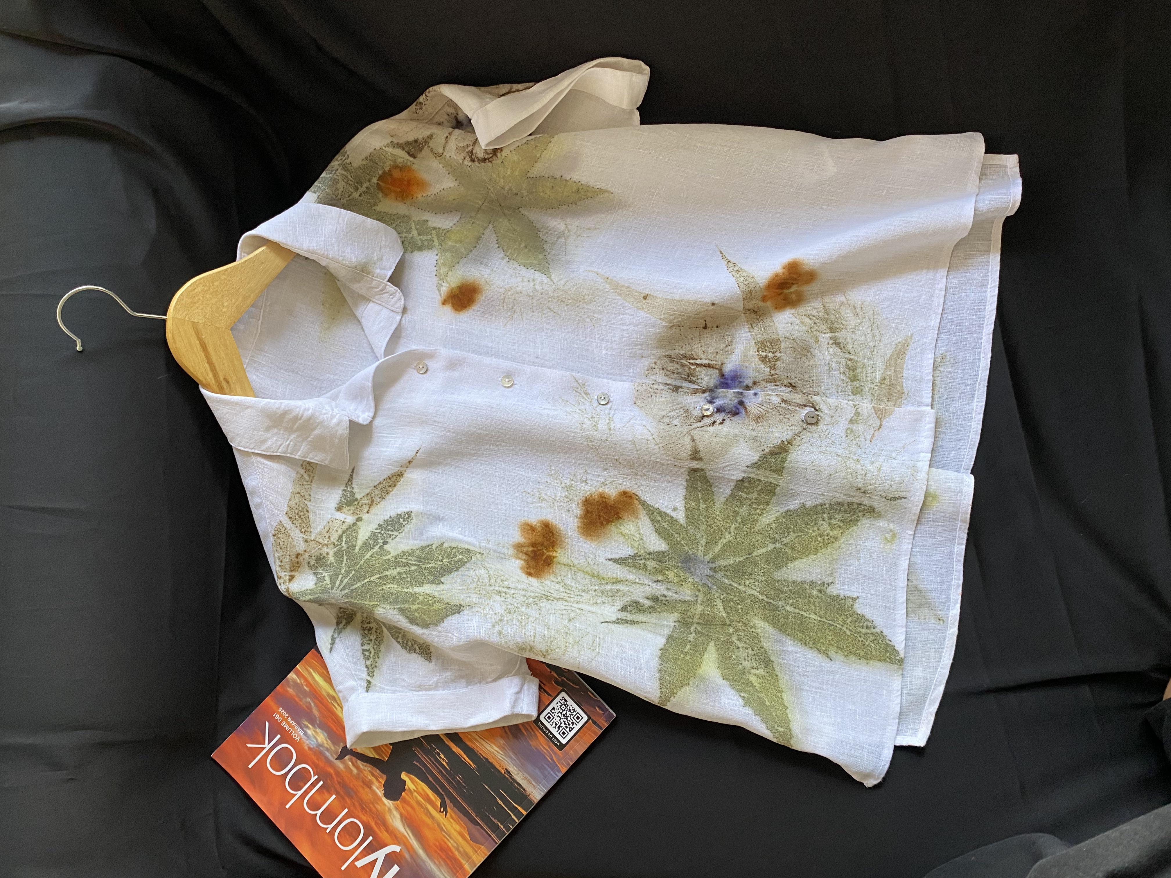 Botanical Print Linen Shirt