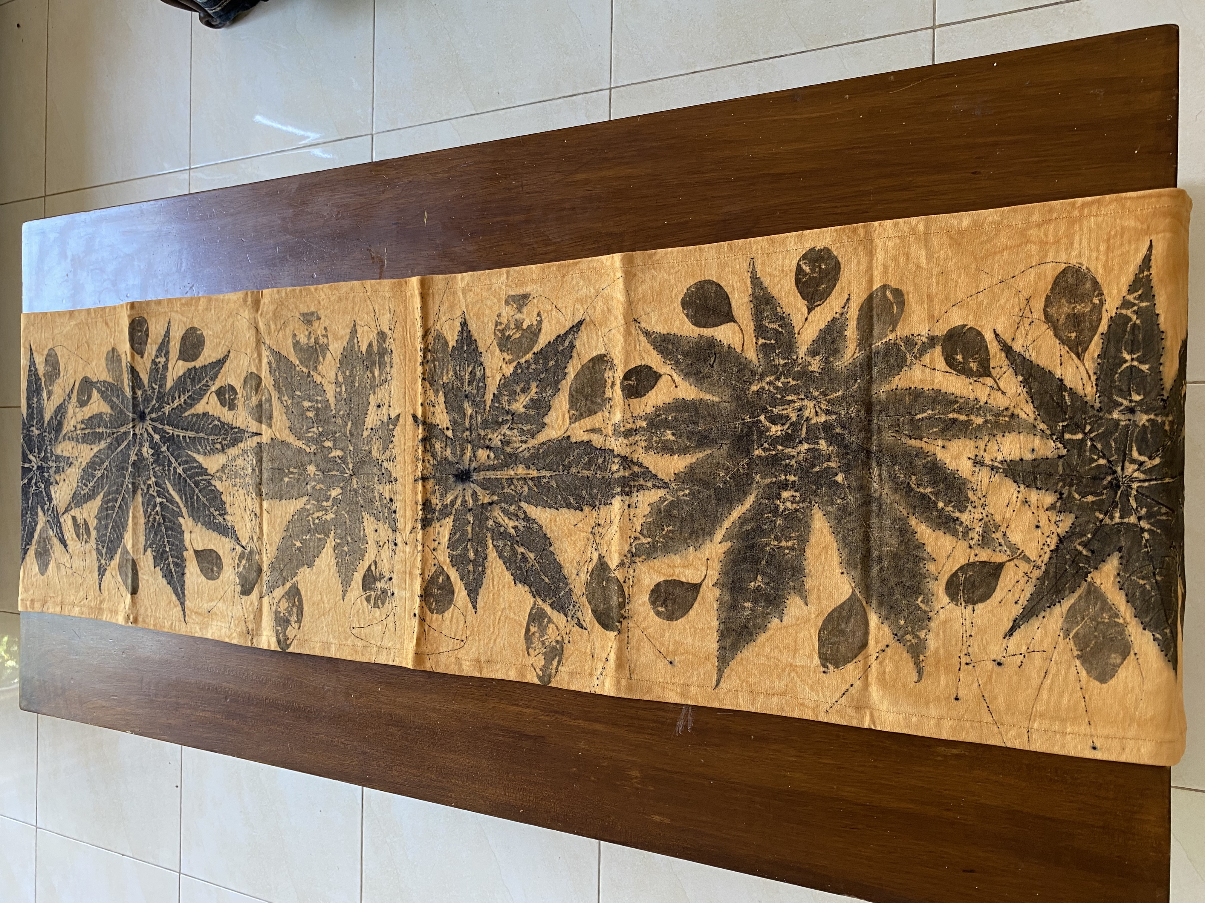 Handmade Canvas cotton Table Runner