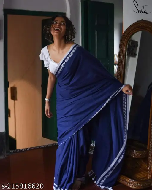 Navy Blue Saree