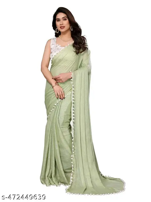 Elegant Light Green Saree