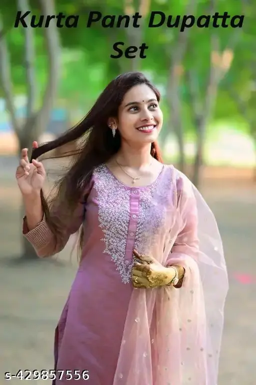 Kurta Pant Dupatta Set
