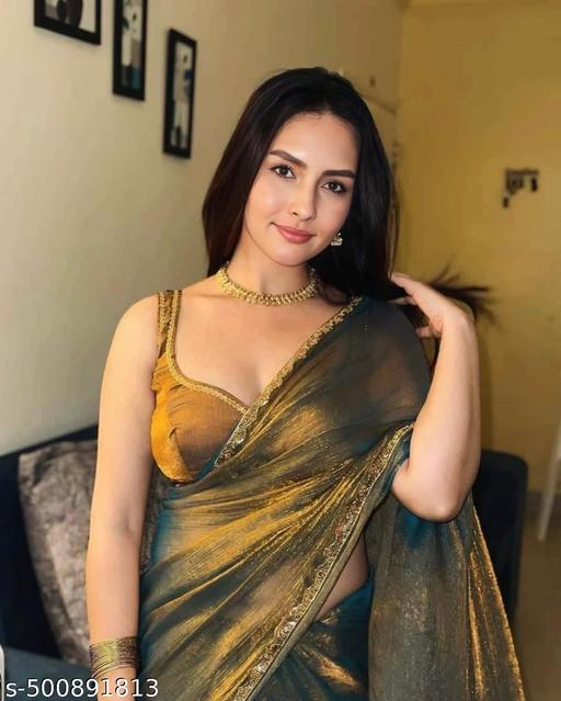 Elegant Golden Saree