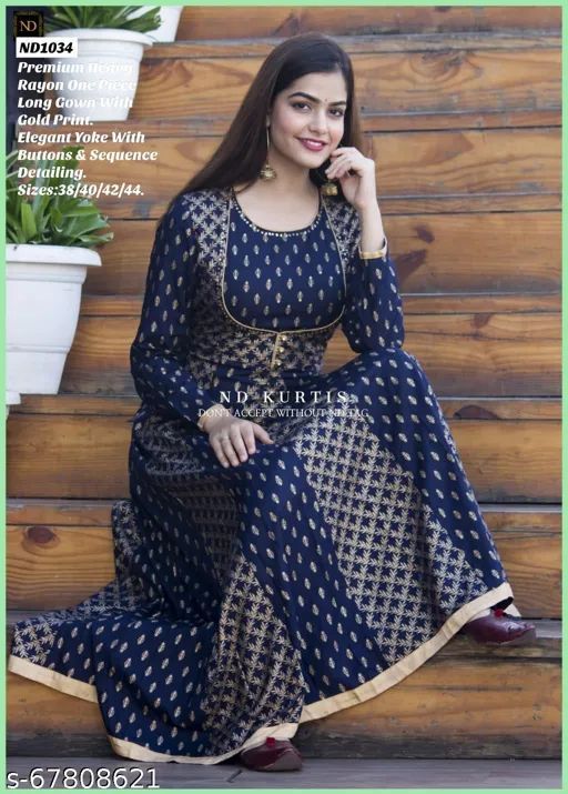 Premium Rayon Long Gown