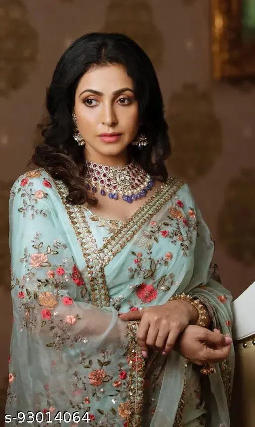 Embroidered Floral Saree