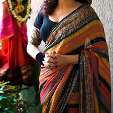 Handwoven Multicolor Saree