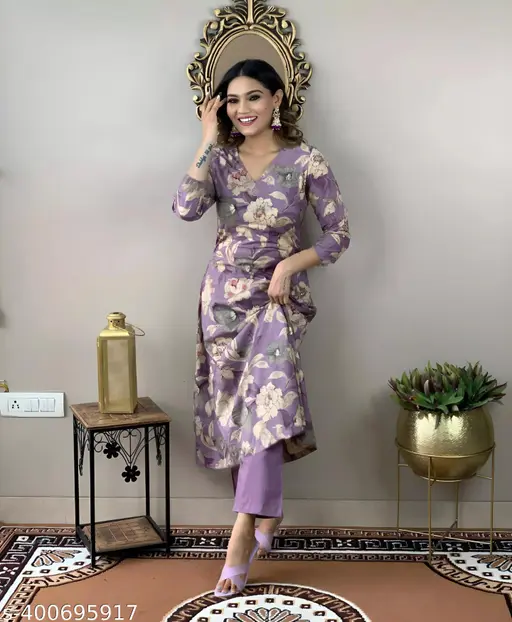 Floral Printed Kurta Set