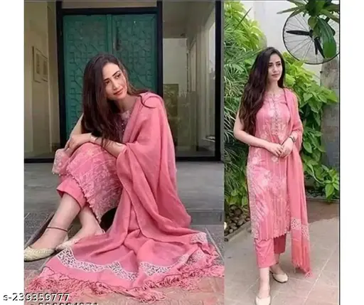 Pink Embroidered Salwar Suit