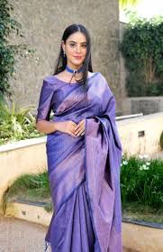 Elegant Purple Silk Saree