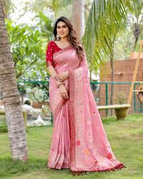 Elegant Pink Saree