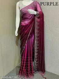 Purple Silk Saree