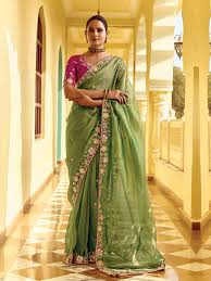 Elegant Green Saree