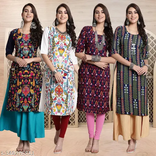 Set of Four Printed Kurtis