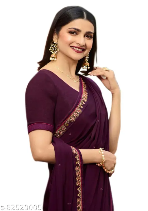 Elegant Purple Saree