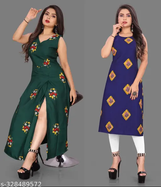 Stylish Women's Printed Kurti Combo