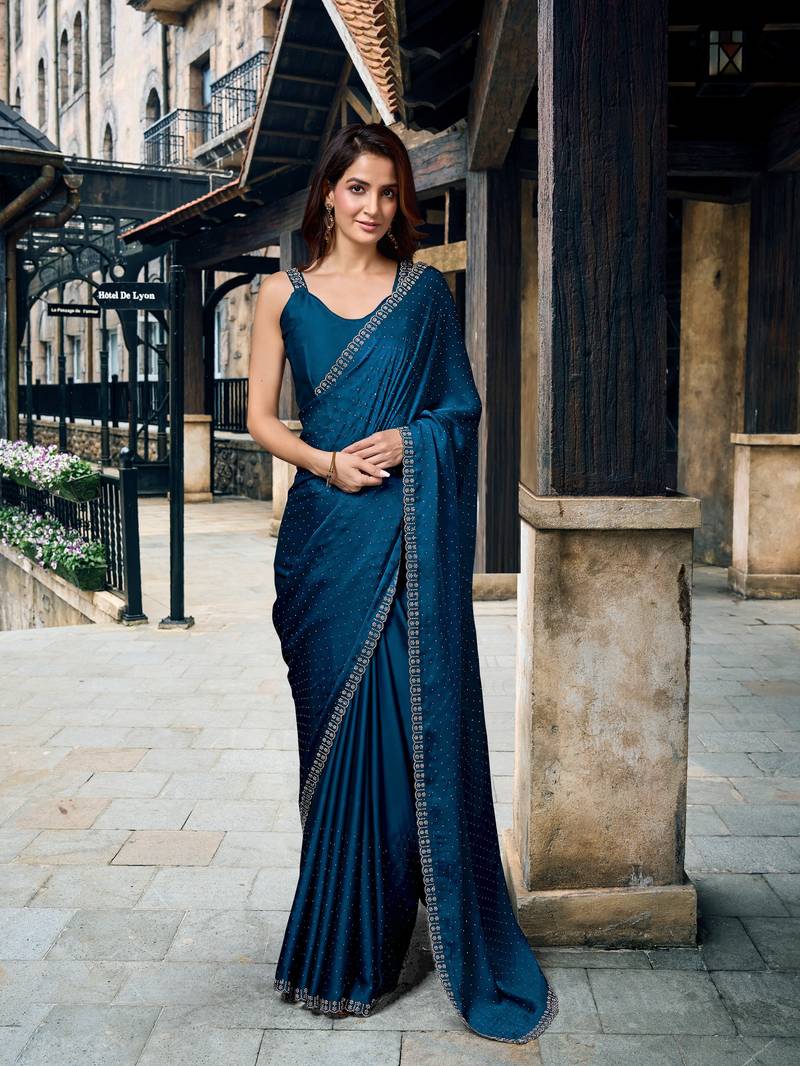 Elegant Blue Saree