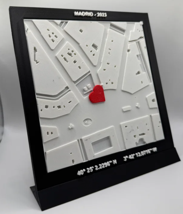 Mapa Relieve Personalizado 3D “Tu Lugar Especial”