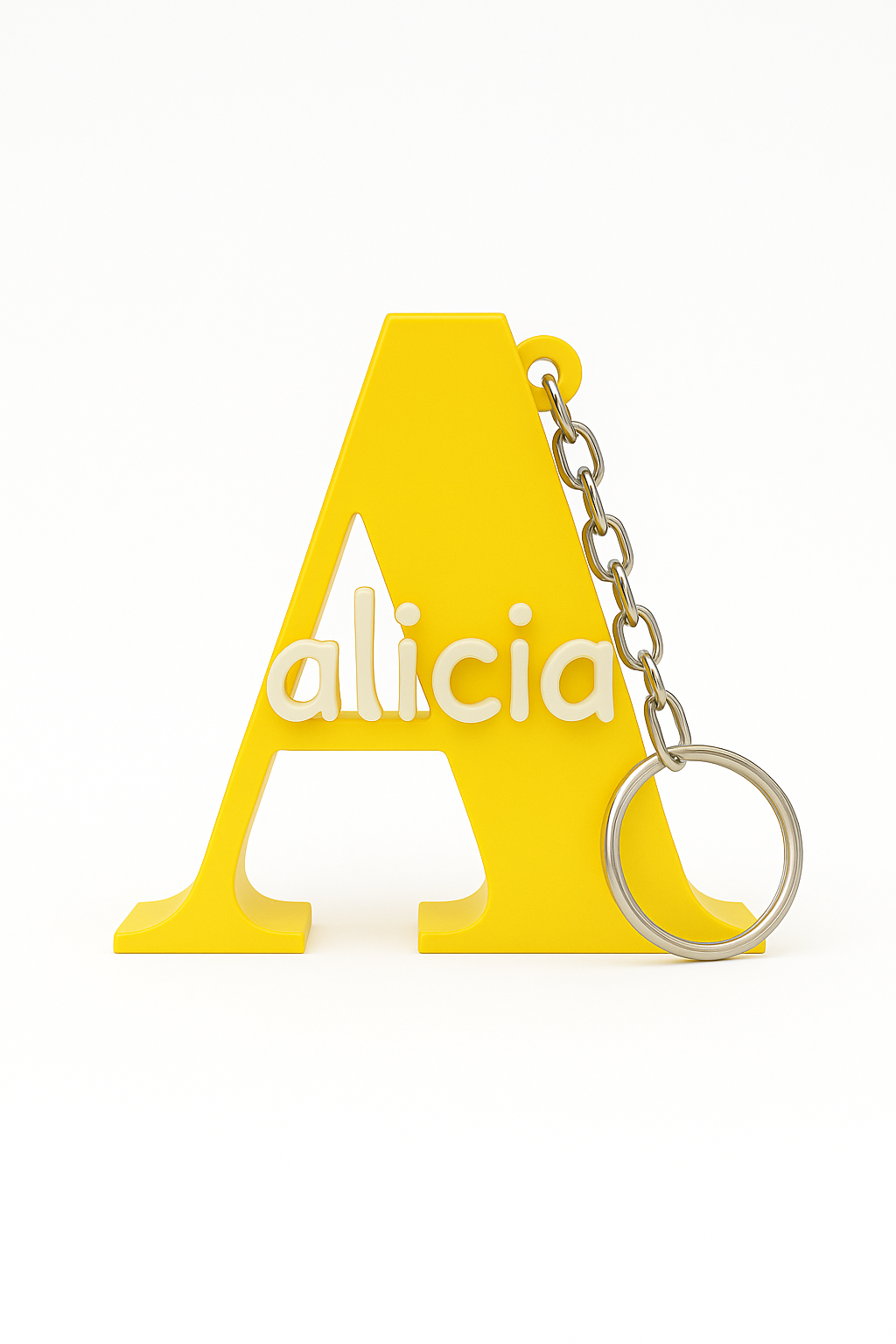 Figura personalizada 3D con letra inicial y nombre | Regalo original impreso en 3D