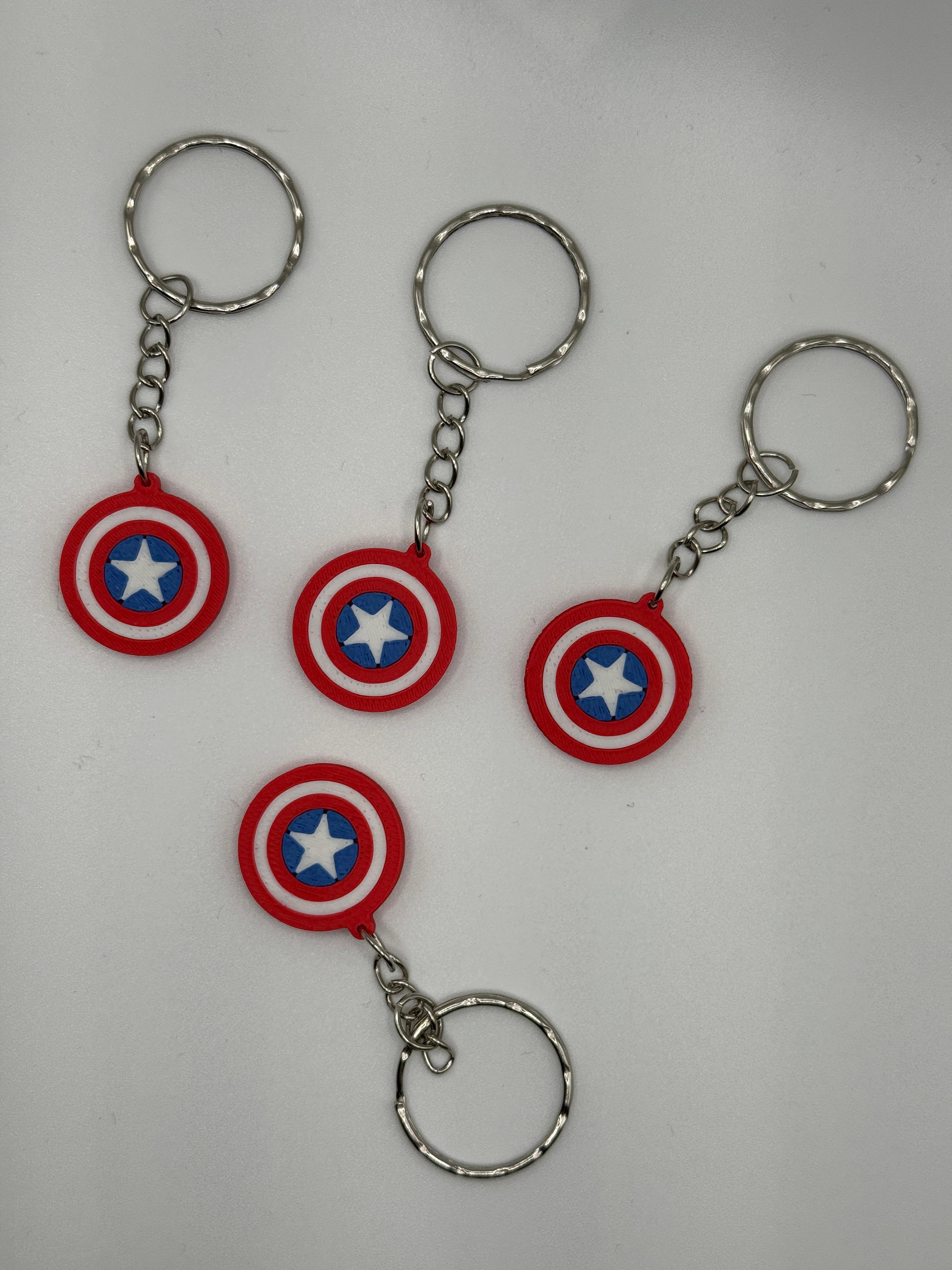 🛡️ Llavero Escudo Inspirado en Superhéroe