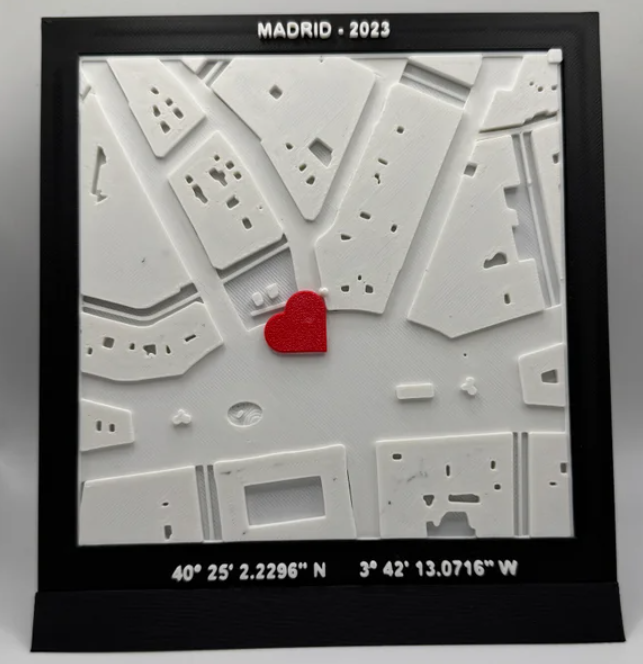 Mapa Relieve Personalizado 3D “Tu Lugar Especial”
