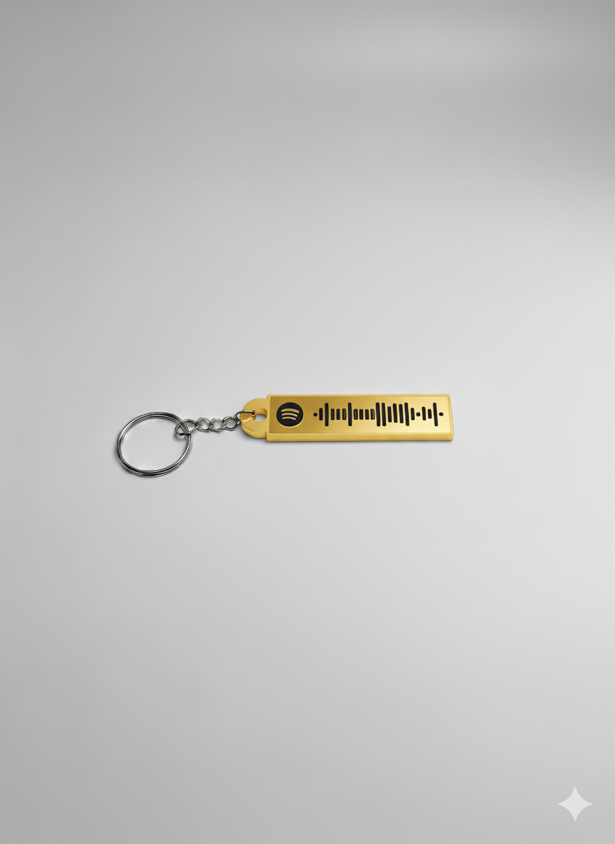 Llavero personalizado con código de canción Spotify | Regalo original musical impreso en 3D
