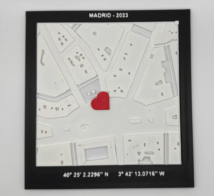 Mapa Relieve Personalizado 3D “Tu Lugar Especial”