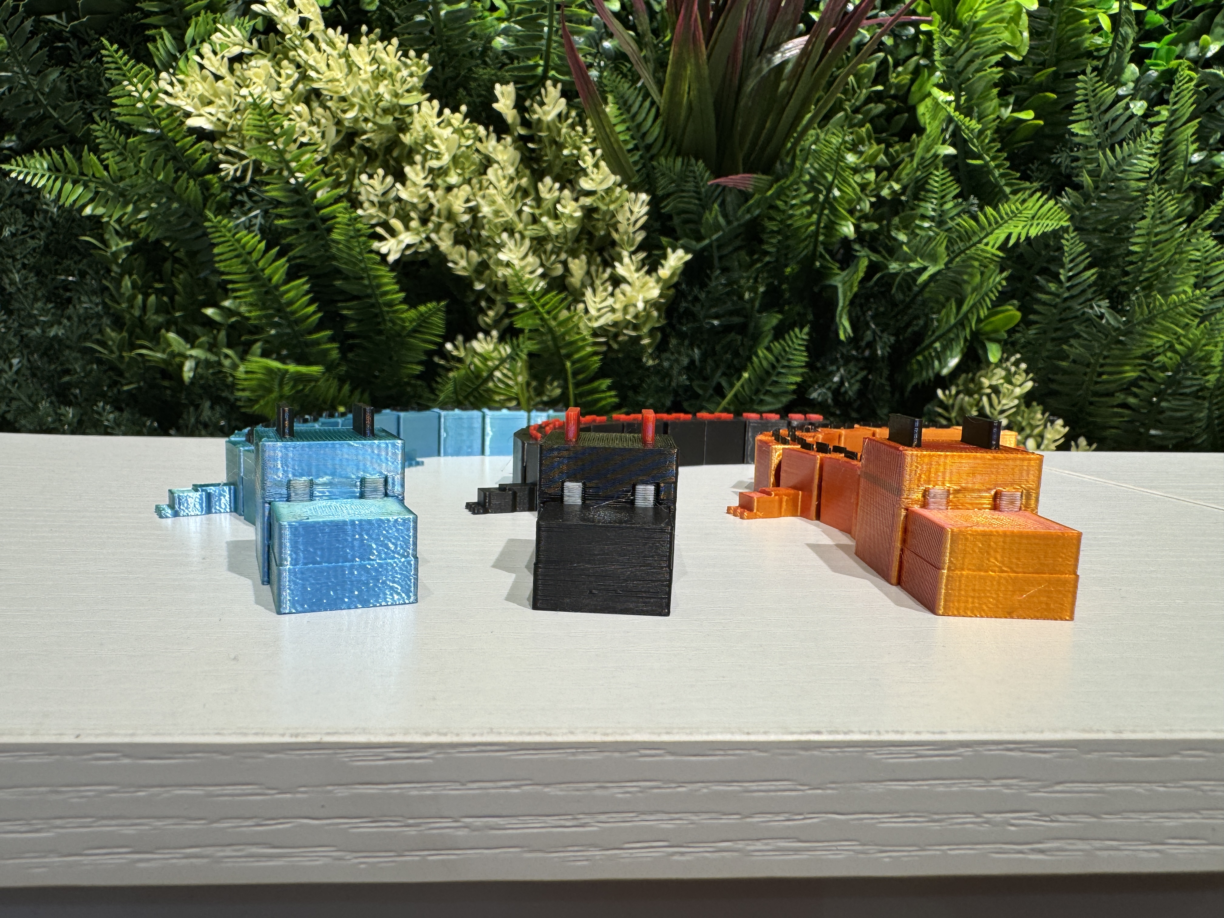 🐉 Dragón Pixelado – Figura articulada 3D