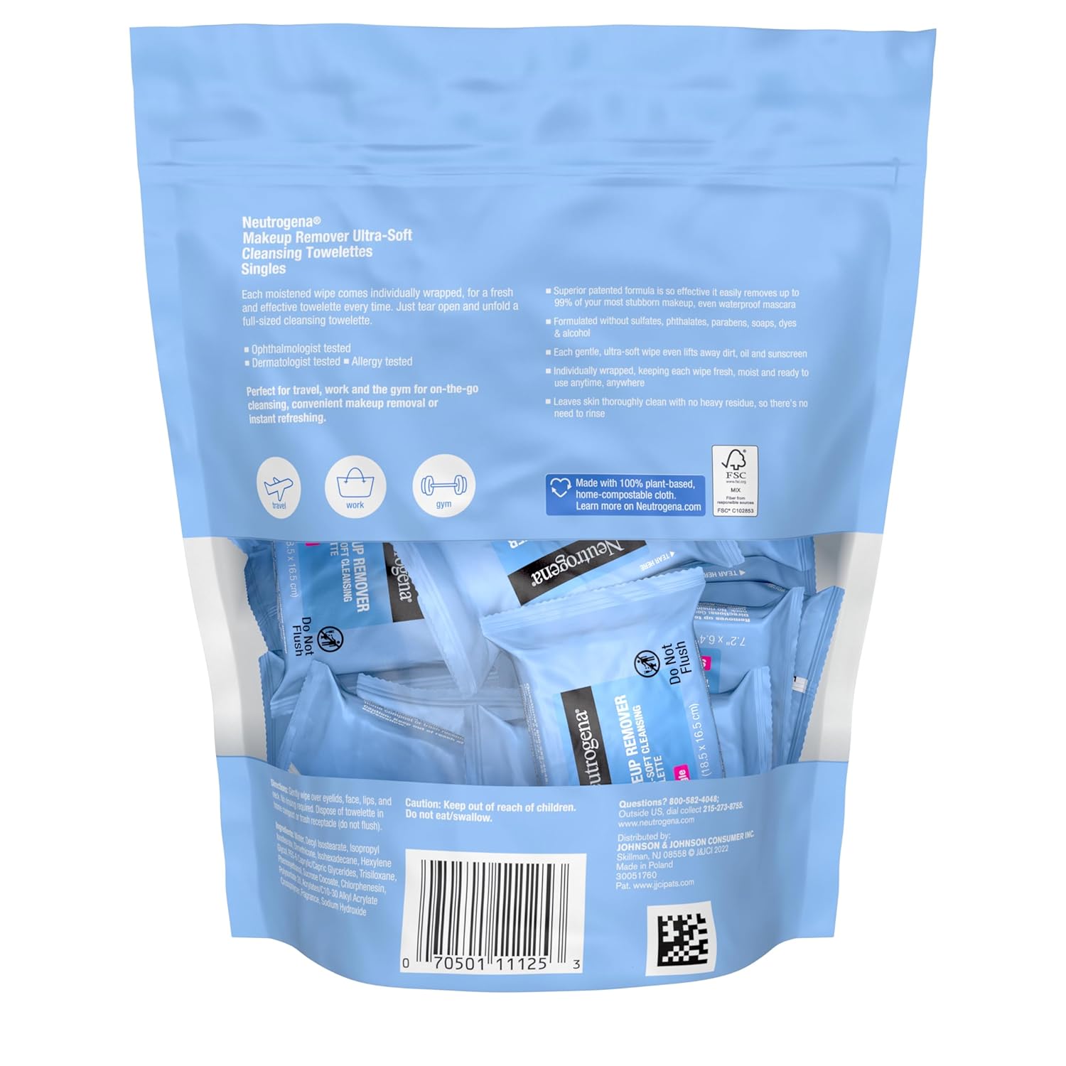 Neutrogena Makeup Remover Wipes Singles