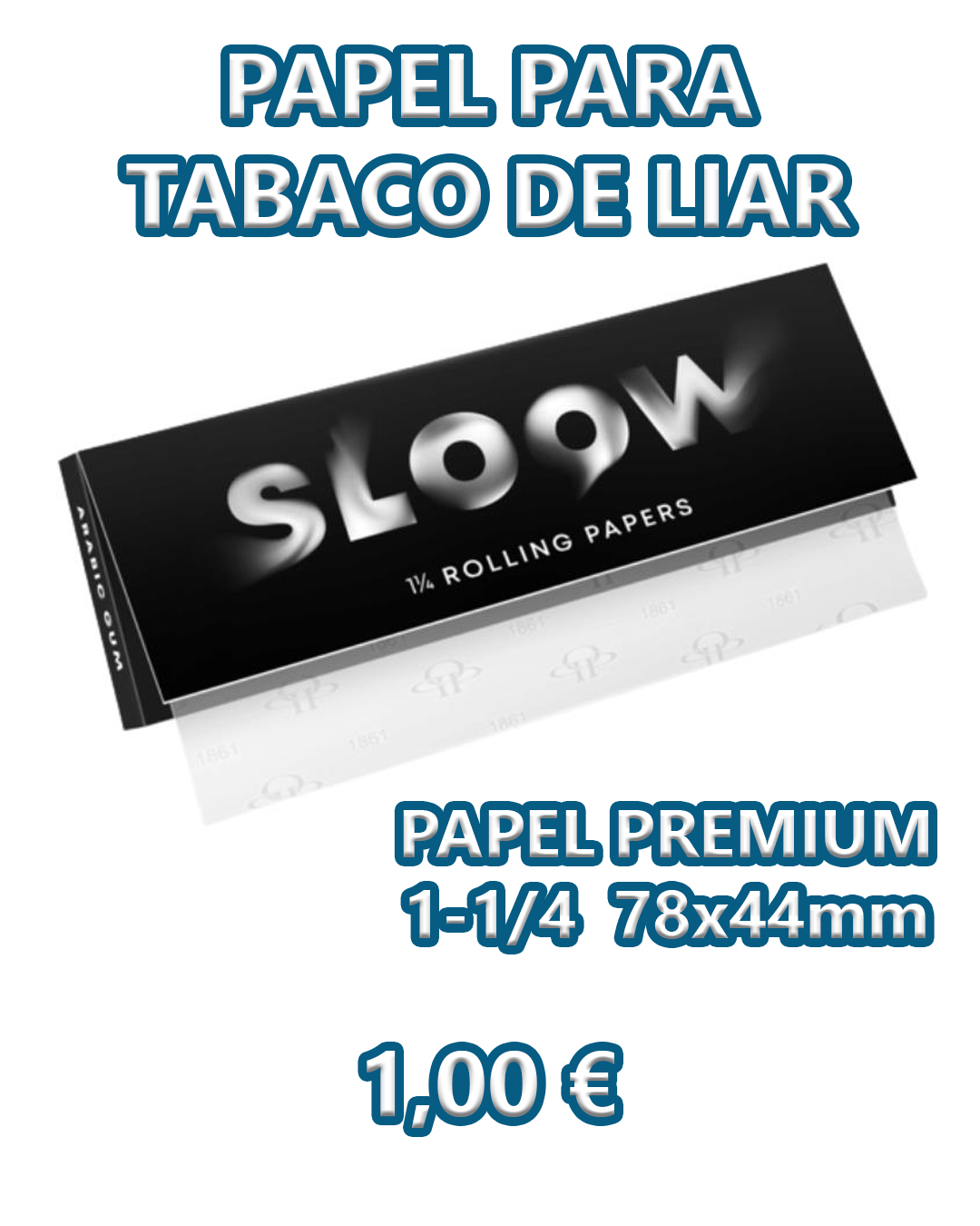 Papel para tabaco de liar Sloow
