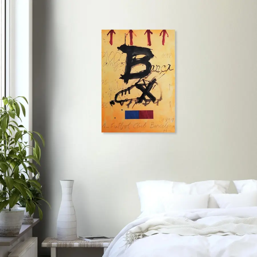 Antoni Tàpies FC Barcelona Centenary Poster – Aluminum Wall Art | Blaugrana Luxury Collectible Print