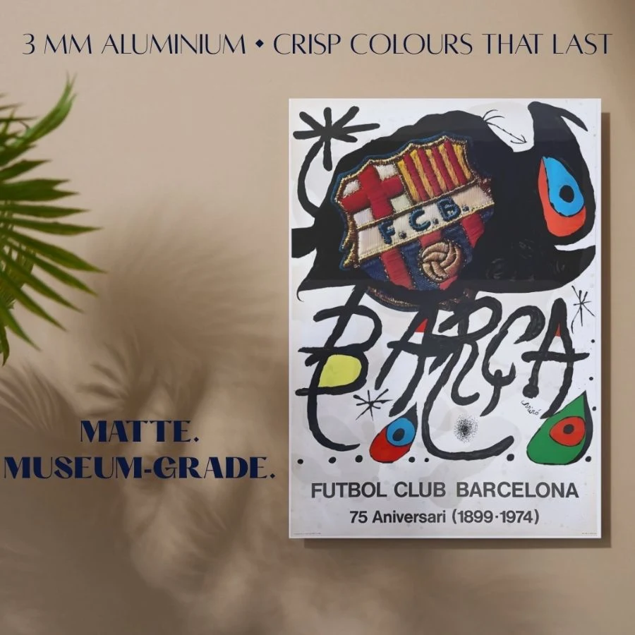 Joan Miró “75 Aniversari del Barça” – Premium Aluminum Dibond Print