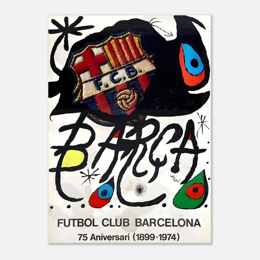 Joan Miró “75 Aniversari del Barça” – Premium Aluminum Dibond Print