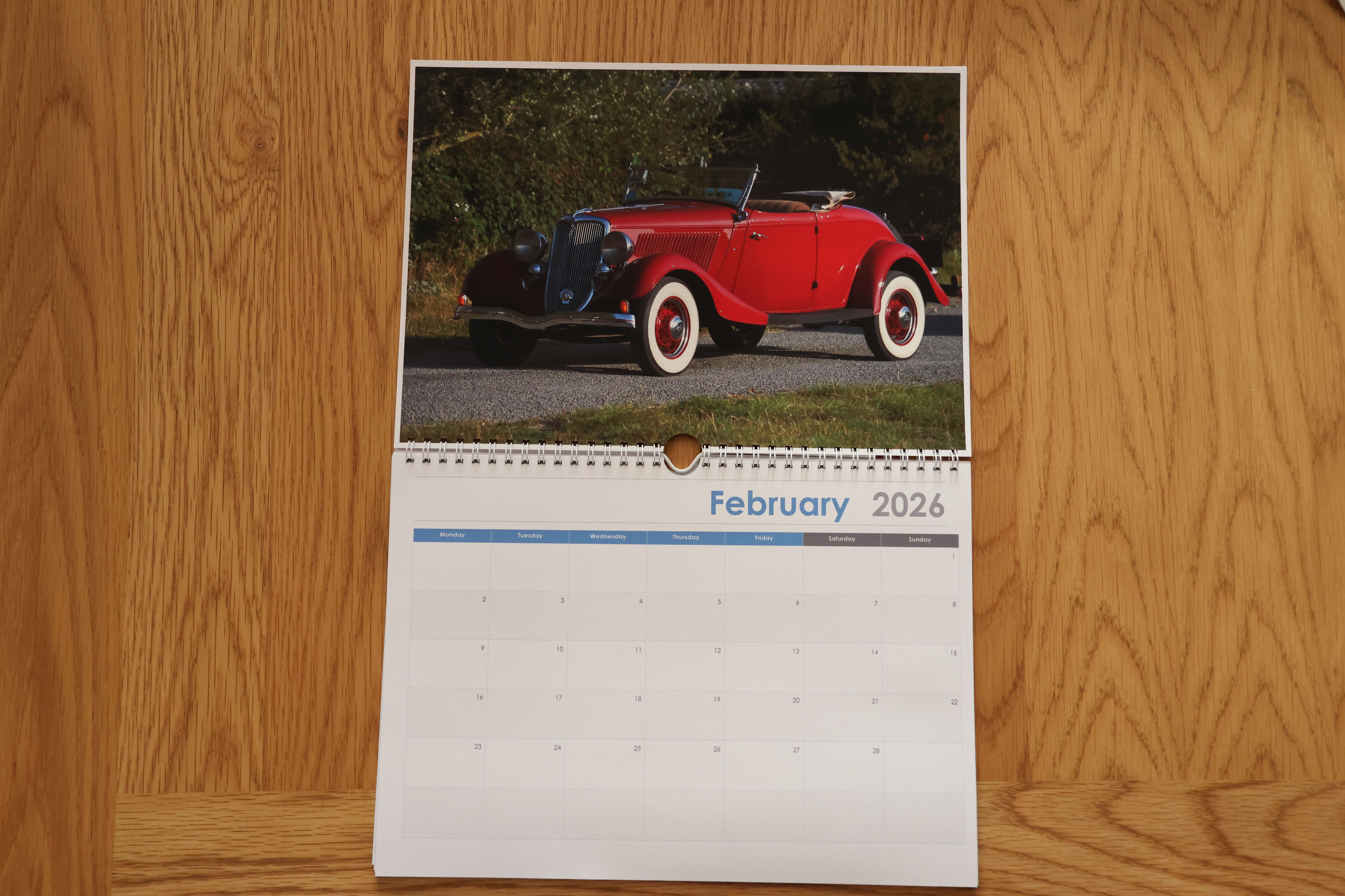 Classic Car Calendar 2026