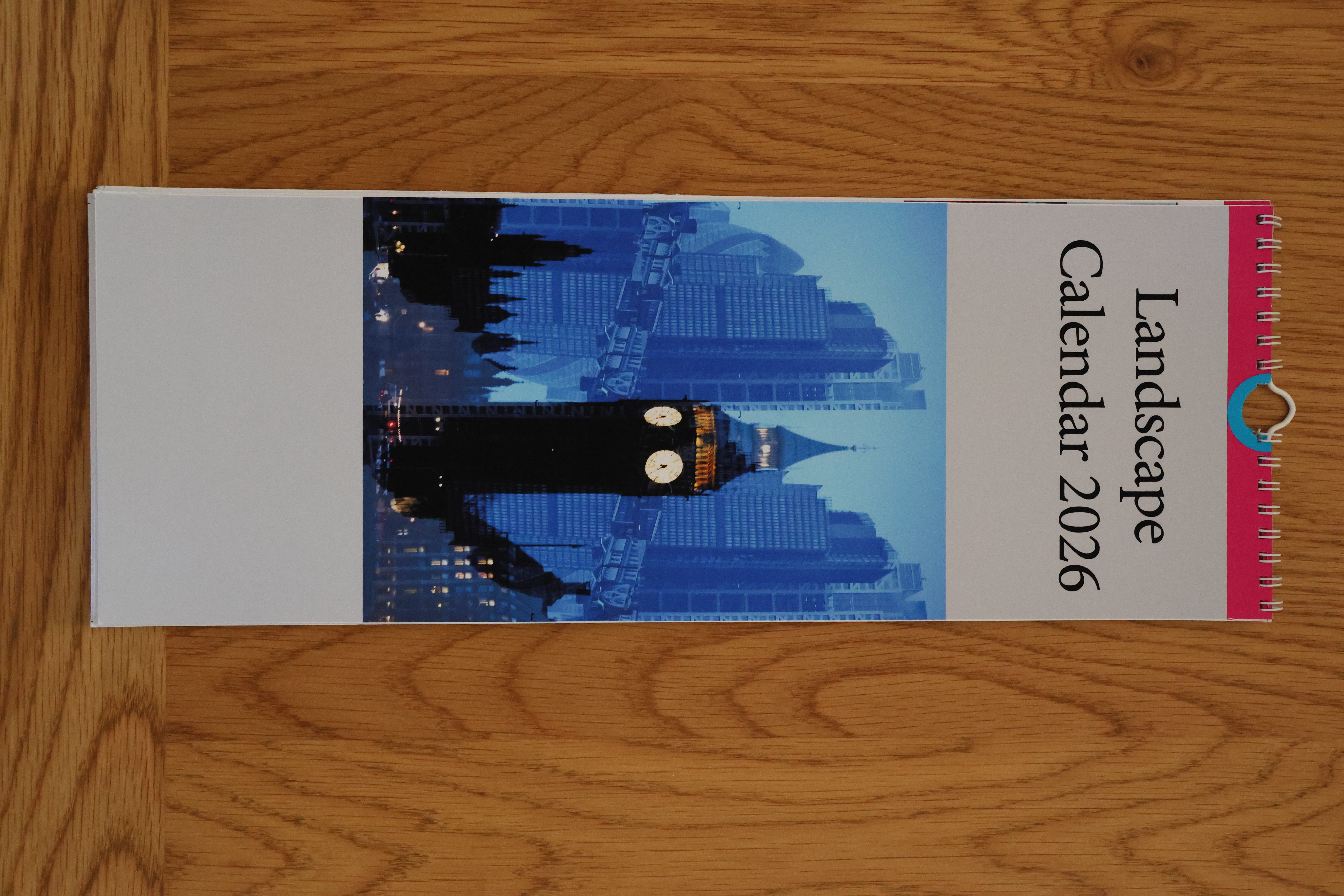 Slim Line Calendar 2026